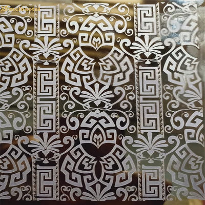 304 Edelstahlblech mit Spiegelätzung 1219x2438mm für Aufzugdekoration