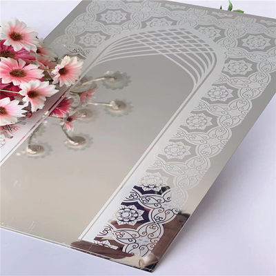 Guter Preis 8ft Längen-Aufzug ätzte Stärke des Edelstahlblech-1.0mm Online