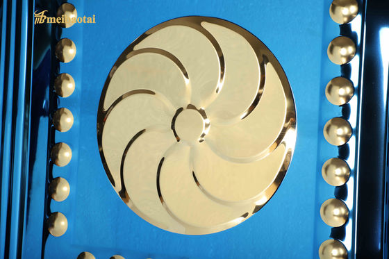 Guter Preis Stempelstahlblech mit Spiegeloberfläche, Goldfarbbeschichtung und 0,65 mm Dicke für dekorative Verwendung Online