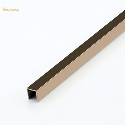 Profile des Rose Polished Finished Stainless Steel-Fliesen-Ordnungs-Metallu