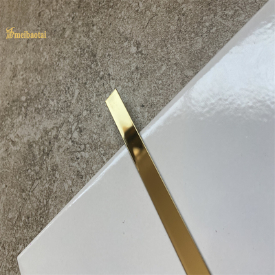 8ft 10ft Edelstahl-Effekt-Fliese trimmen Fliesen-Streifen des Edelstahl-304