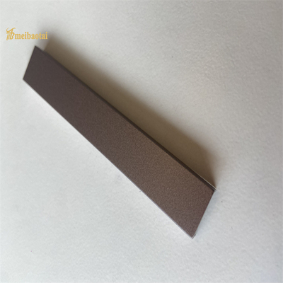 Sandgestrahltes Edelstahl-Fliesen-Ordnungs-Metall U profiliert 0.75mm Stärke