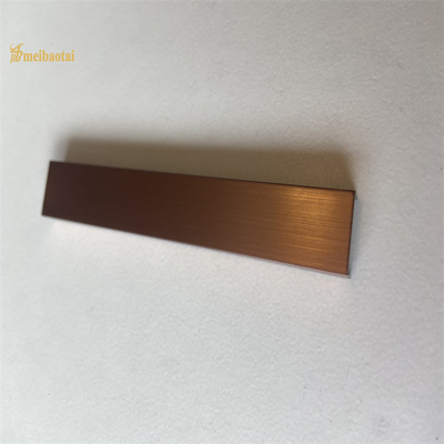 Antike kupferne Breiten-Haarstrichoberfläche der Edelstahl-Fliesen-Ordnungs-20mm