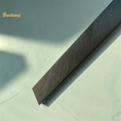 Schwingung Schwarze U-Form Edelstahlfliesen Trimmetall U-Profile 10 Fuß Länge