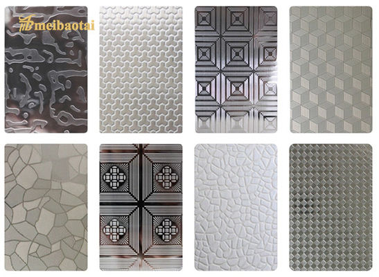 Guter Preis Flachform 1,2 mm geprägte Edelstahlplatte SS Dekorationsplatte Online