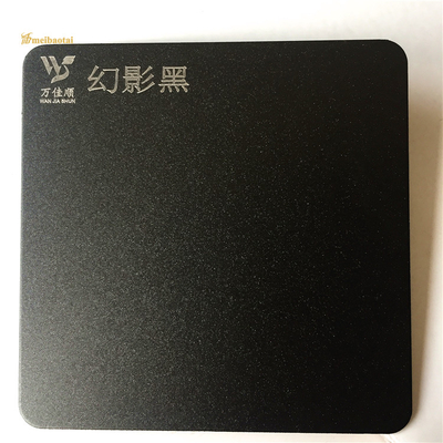 Sandgestrahlte schwarze dekorative flache Form des Edelstahlblech-0.55mm