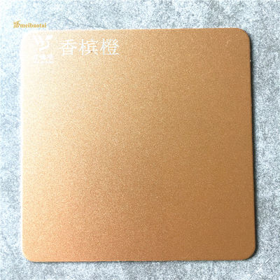 Guter Preis Orange Sandblasted 304 Edelstahlblech 0,65 mm Dicke für Wanddekoration und Verkleidung Online