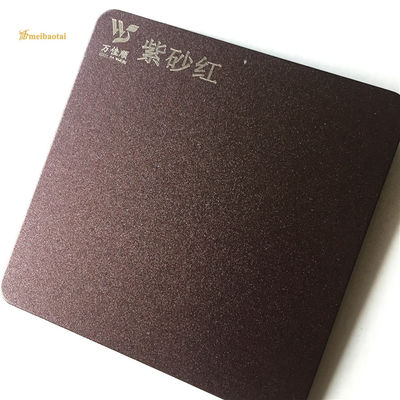 Guter Preis Gebürstete Küchen-Wand des Edelstahl-201 bedeckt purpurroten und roten anti- Fingerabdruck Online