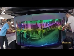 Blech aus Edelstahl in Regenbogenfarbe