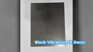 Vibrations-SS-Blech Anti-Bronze-Schwarz-Dekor